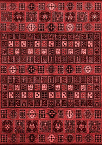 Abstract Red Modern Rug, abs622red