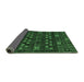 Sideview of Abstract Emerald Green Modern Rug, abs622emgrn