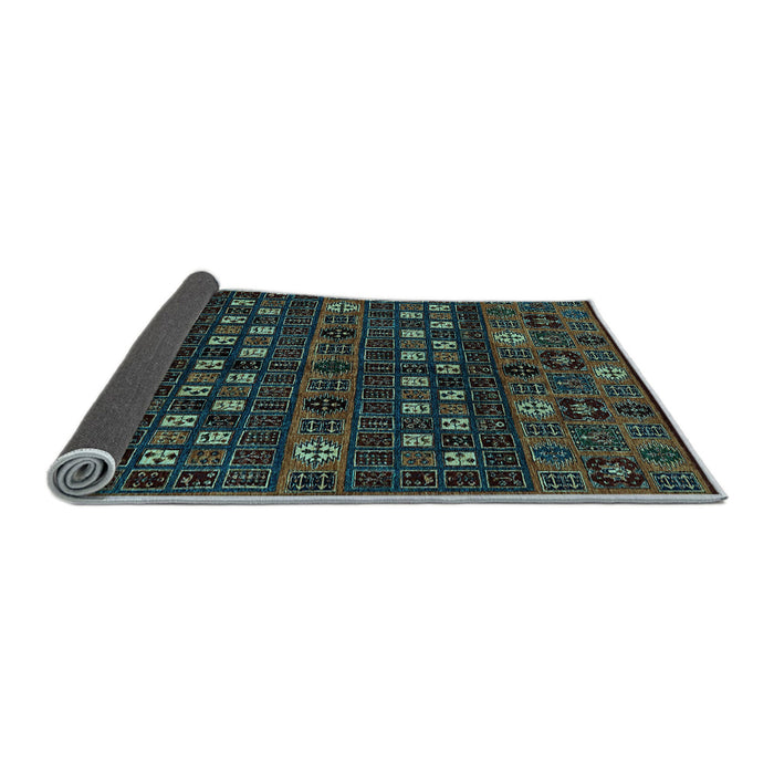 Sideview of Abstract Light Blue Modern Rug, abs622lblu