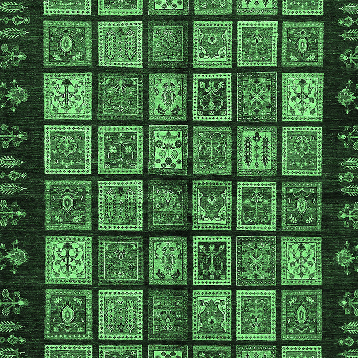 Machine Washable Abstract Emerald Green Modern Area Rugs, wshabs623emgrn