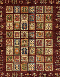 Machine Washable Abstract Bronze Brown Rug, wshabs623