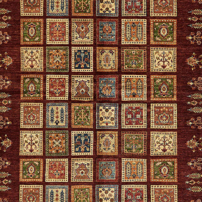 Machine Washable Abstract Bronze Brown Rug, wshabs623