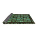 Sideview of Abstract Turquoise Modern Rug, abs623turq