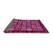 Sideview of Abstract Pink Modern Rug, abs623pnk