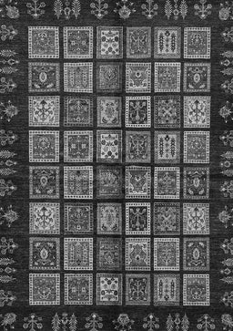 Abstract Gray Modern Rug, abs623gry