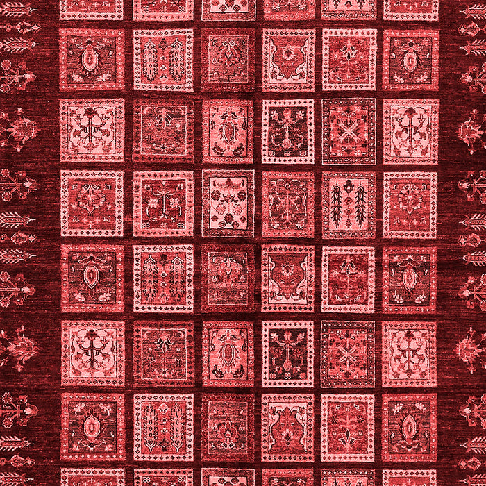 Machine Washable Abstract Red Modern Rug, wshabs623red