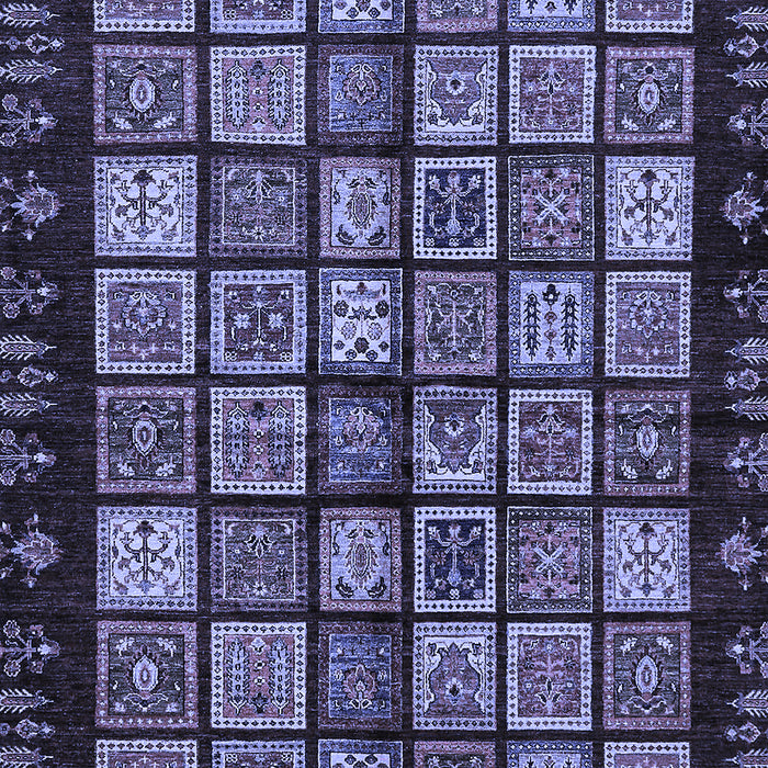 Abstract Blue Modern Rug, abs623blu