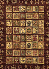 Abstract Brown Modern Rug, abs623brn