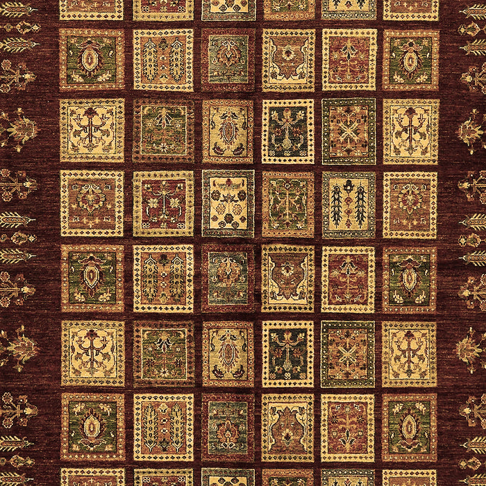 Abstract Brown Modern Rug, abs623brn