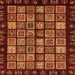 Square Abstract Orange Modern Rug, abs623org