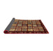 Sideview of Abstract Bronze Brown Modern Rug, abs624