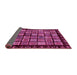 Sideview of Abstract Pink Modern Rug, abs624pnk