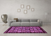 Machine Washable Abstract Purple Modern Rug, wshabs624pur