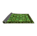 Sideview of Abstract Green Modern Rug, abs624grn