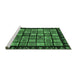 Sideview of Machine Washable Abstract Emerald Green Modern Area Rugs, wshabs624emgrn