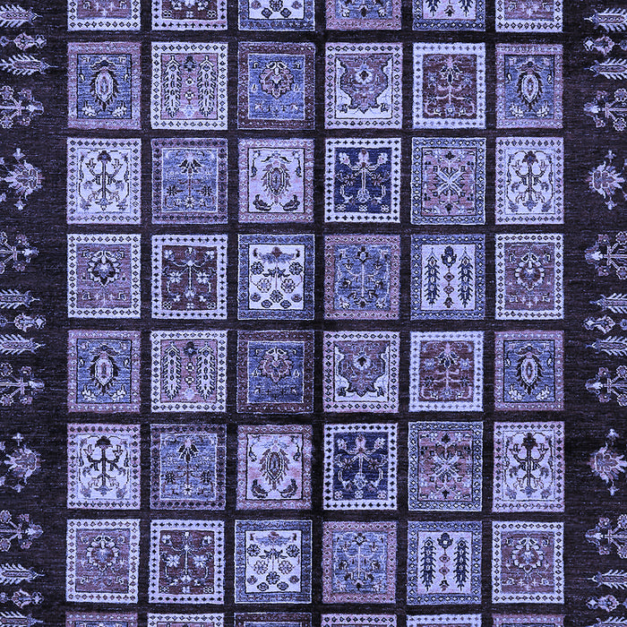 Abstract Blue Modern Rug, abs624blu