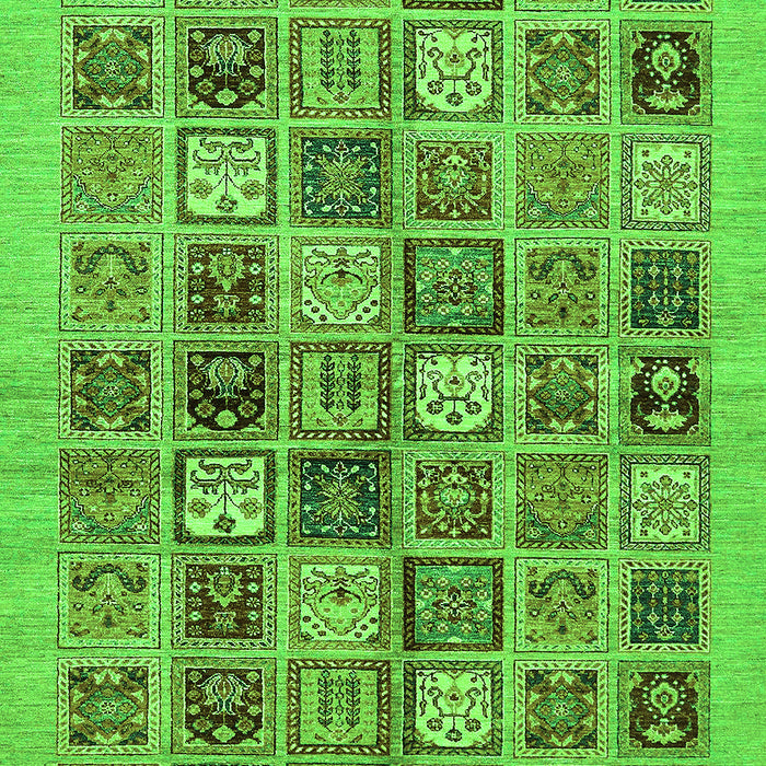 Abstract Green Modern Rug, abs625grn