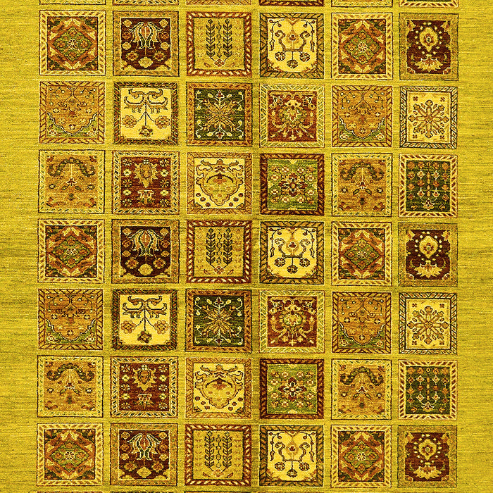 Machine Washable Abstract Yellow Modern Rug, wshabs625yw