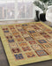 Machine Washable Abstract Metallic Gold Rug in a Family Room, wshabs625