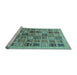 Sideview of Machine Washable Abstract Light Blue Modern Rug, wshabs625lblu