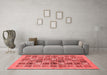 Modern Red Washable Rugs