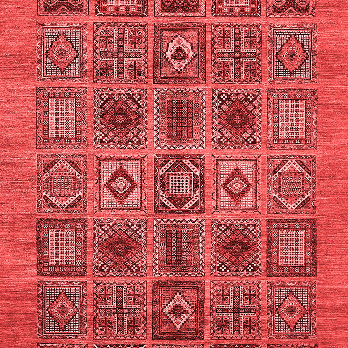 Machine Washable Abstract Red Modern Rug, wshabs626red