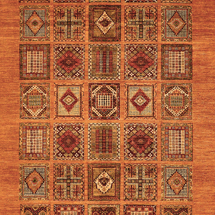 Abstract Orange Modern Rug, abs626org