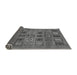 Sideview of Abstract Gray Modern Rug, abs626gry