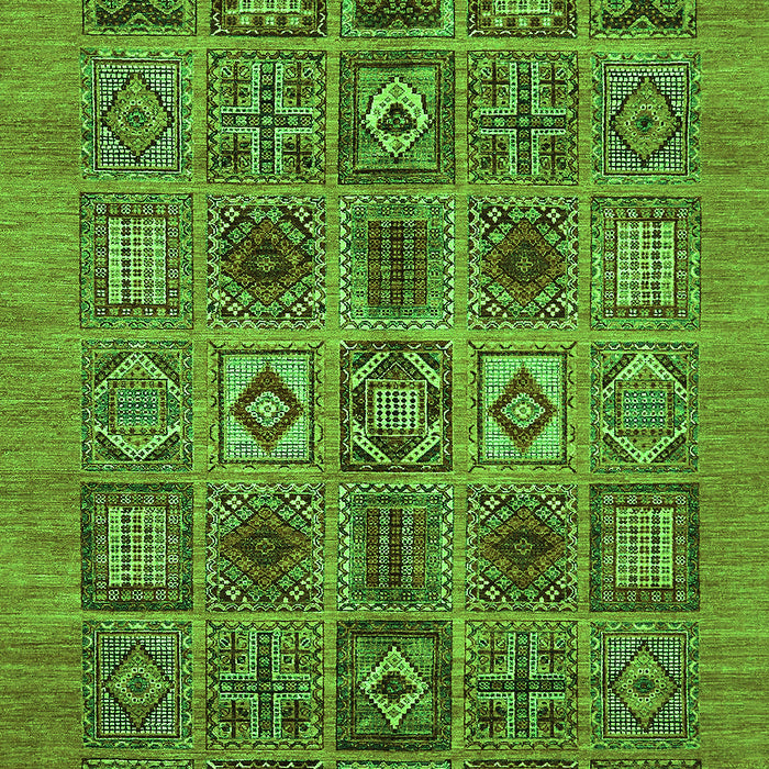 Abstract Green Modern Rug, abs626grn