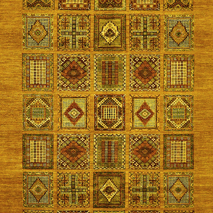 Abstract Yellow Modern Rug, abs626yw