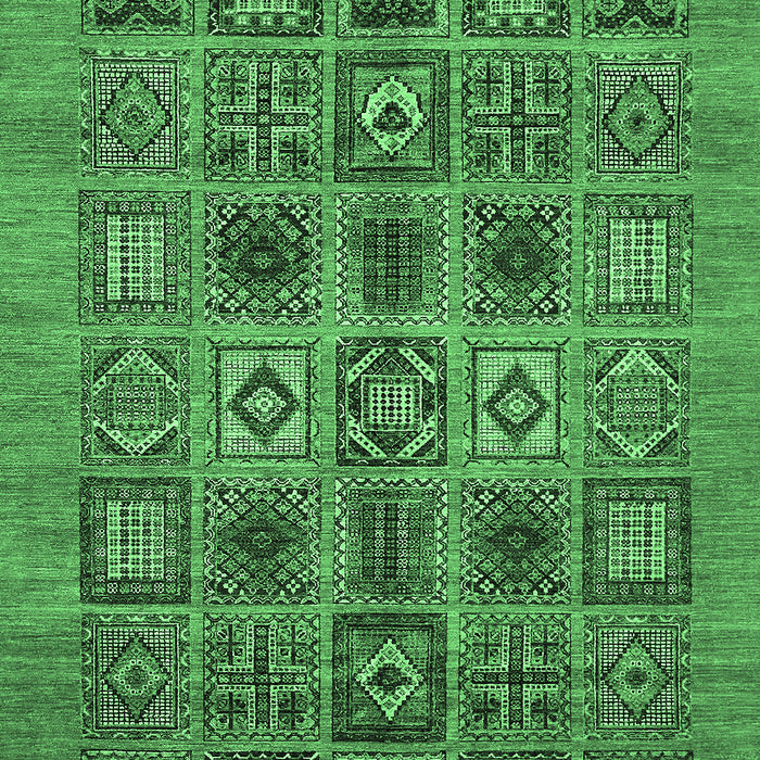 Machine Washable Abstract Emerald Green Modern Area Rugs, wshabs626emgrn