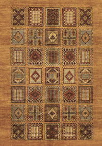 Abstract Brown Modern Rug, abs626brn