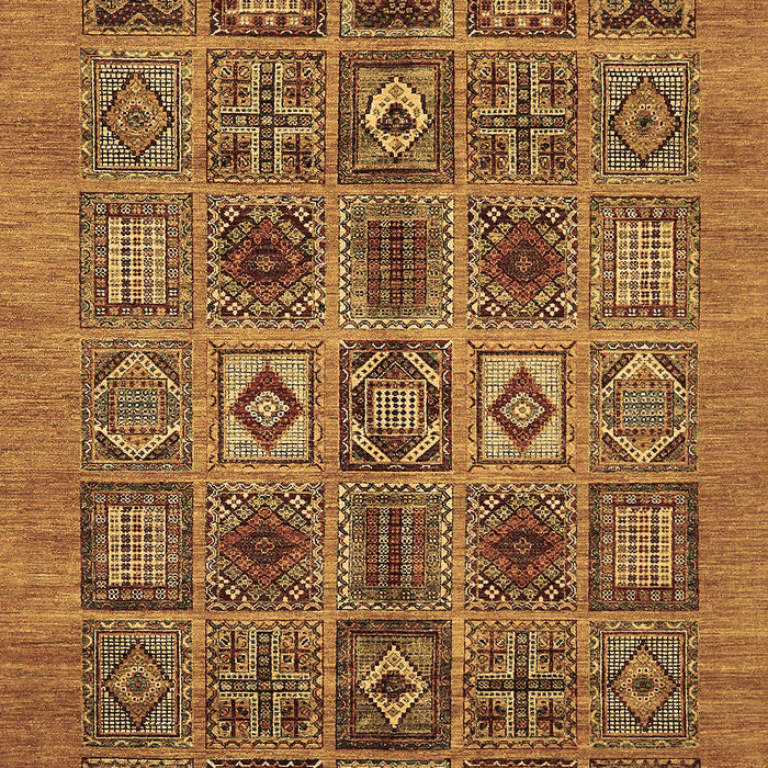 Abstract Brown Modern Rug, abs626brn