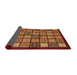 Sideview of Abstract Orange Modern Rug, abs627