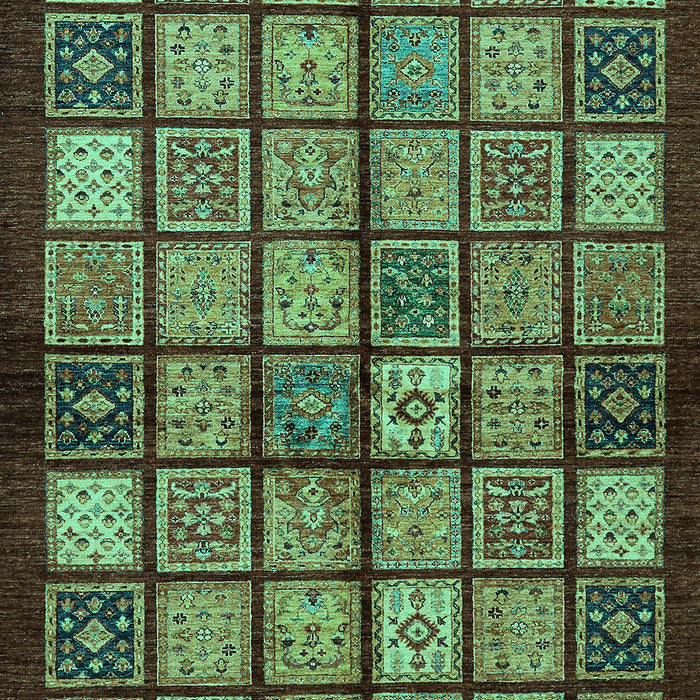 Abstract Turquoise Modern Rug, abs627turq