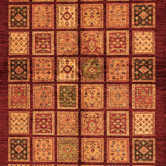 Abstract Orange Modern Rug, abs627org