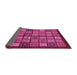 Sideview of Abstract Pink Modern Rug, abs627pnk