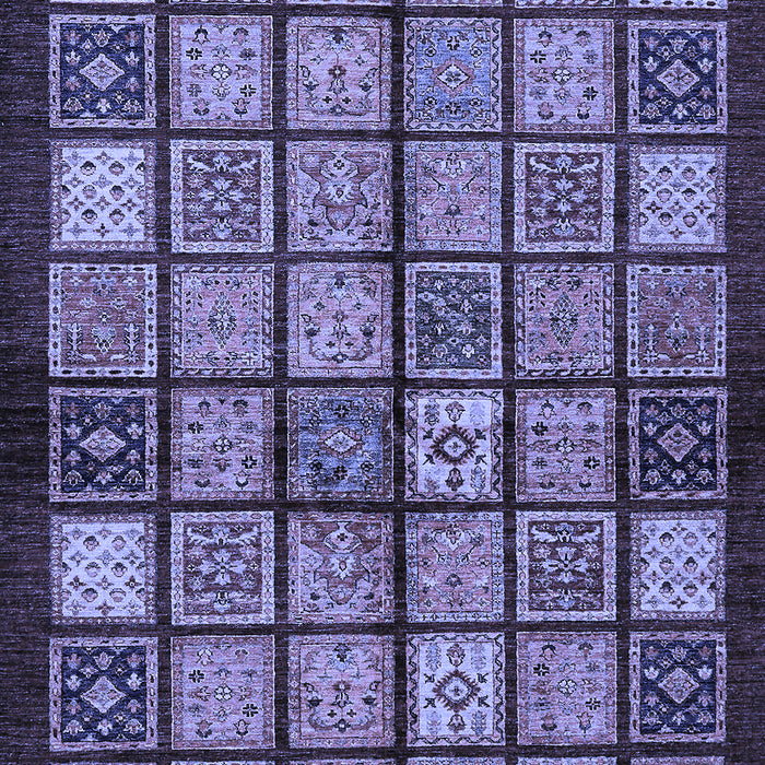 Abstract Blue Modern Rug, abs627blu