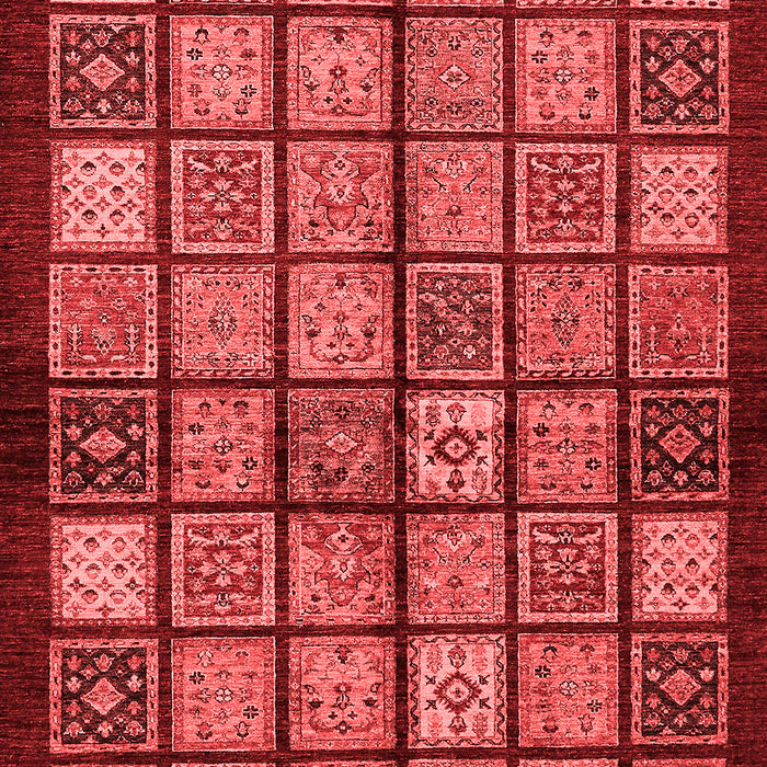 Machine Washable Abstract Red Modern Rug, wshabs627red