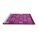 Sideview of Machine Washable Abstract Purple Modern Area Rugs, wshabs627pur