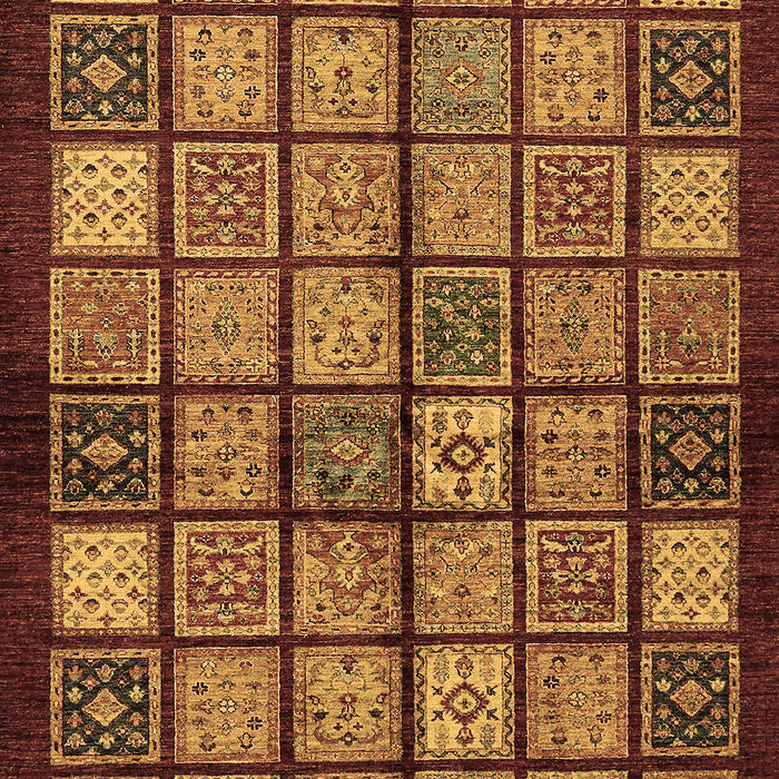 Machine Washable Abstract Brown Modern Rug, wshabs627brn