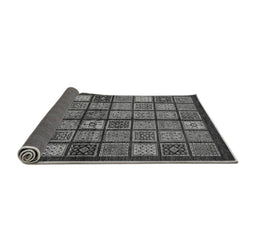 Sideview of Abstract Gray Modern Rug, abs627gry