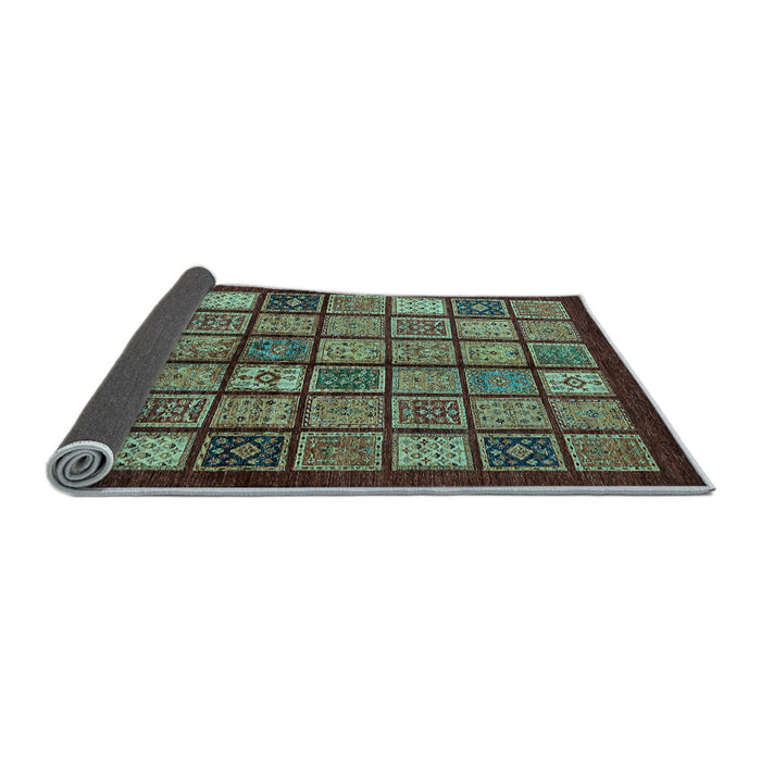 Sideview of Abstract Light Blue Modern Rug, abs627lblu
