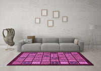 Machine Washable Abstract Purple Modern Rug, wshabs627pur