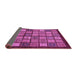 Sideview of Abstract Purple Modern Rug, abs627pur