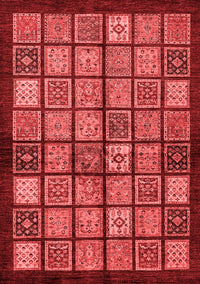 Abstract Red Modern Rug, abs627red