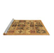 Sideview of Machine Washable Abstract Brown Modern Rug, wshabs628brn