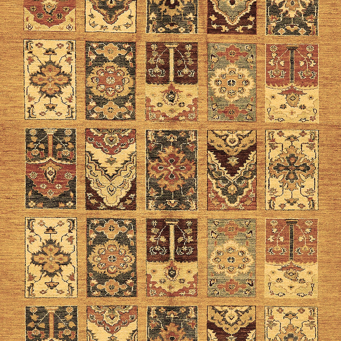 Abstract Brown Modern Rug, abs628brn