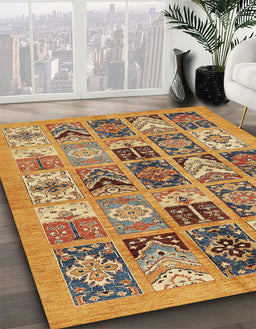 Machine Washable Abstract Red Rug in a Family Room, wshabs628
