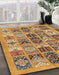 Machine Washable Abstract Red Rug in a Family Room, wshabs628